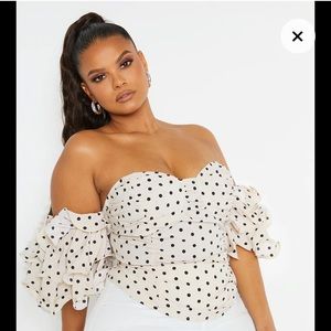 PrettyLittleThing Polka Dot Top